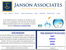 Tablet Screenshot of jansonassociates.com